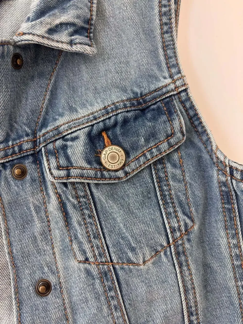 Gap Denim Kids Button-Front Jean Vest
